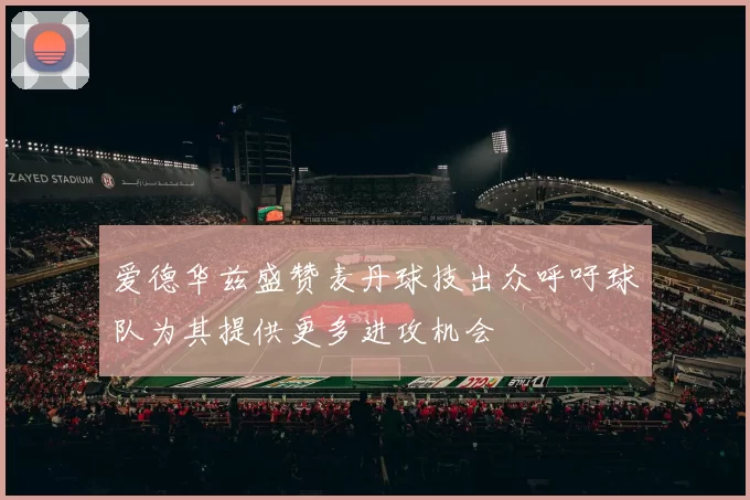 爱德华兹盛赞麦丹球技出众呼吁球队为其提供更多进攻机会